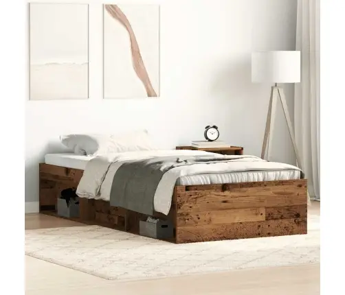 Voodiraam Ilma Madratsita, Vana Puit 75X190 cm Tehispuit