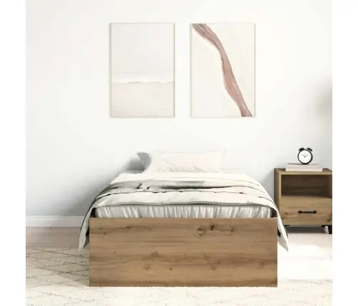 Gulta Bez Matrača, Artisan Ozola, 75X190 Cm, Inženierijas Koks Vidaxl