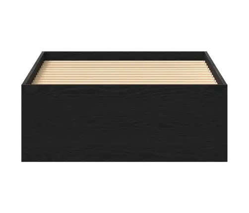 Gulta Bez Matrača, Melns Ozola, 75X190 Cm, Inženierijas Koks Vidaxl