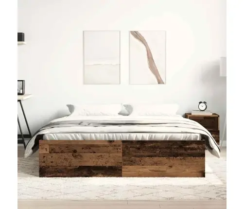 Lovos Rėmas Be Čiužinio, Medienos Dizaino, 150X200 Cm