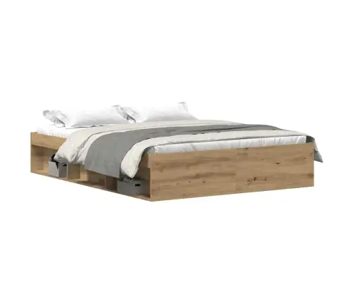 Gultas Rāmis Bez Matrača, 150X200 Cm, Inženierijas Koks Vidaxl