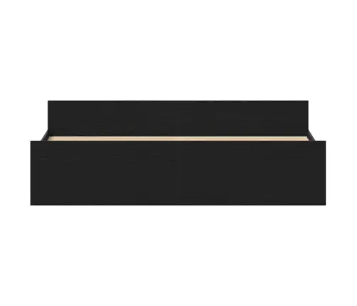 Lovos Rėmas Be Čiužinio, Juodo Ąžuolo Spalvos, 180X200 cm Inžinerinė Mediena