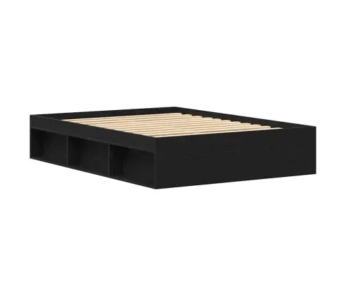 Voodiraam Ilma Madratsita Must Tamm 140X190 Cm Tehispuit