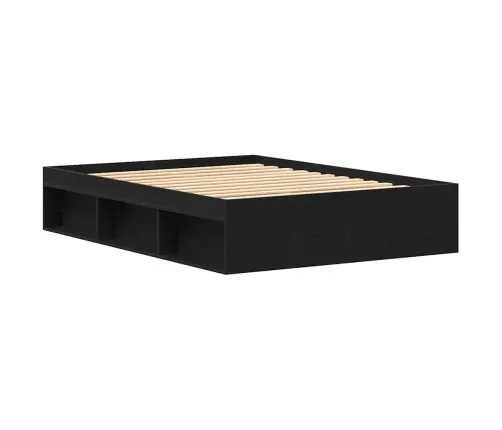 Voodiraam Ilma Madratsita Must Tamm 140X190 Cm Tehispuit