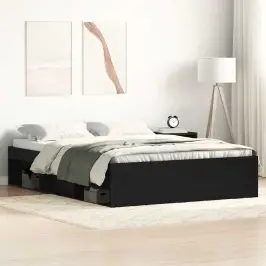 Gultas Rāmis Bez Matrača, 140X190 Cm, Inženierijas Koks Vidaxl