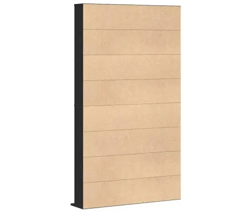 Cd Skapis, Melnais Ozols, 101X23X177,5 Cm, Inženieru Koks Vidaxl