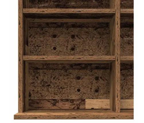 Cd Skapītis - Vecais Koks - 101X23X177.5 Cm - Inženierijas Koksne Vidaxl