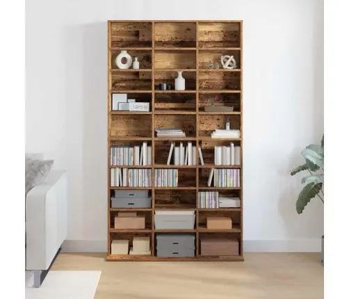 Cd Skapītis - Vecais Koks - 101X23X177.5 Cm - Inženierijas Koksne Vidaxl