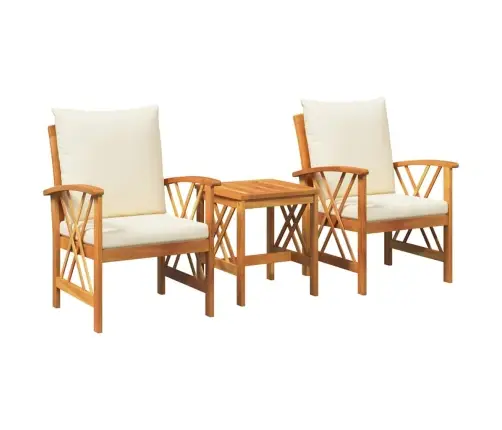 Aia Diivanikomplekt Padjaga 3 Pcs Pruun Tugev Akaatsiapuit