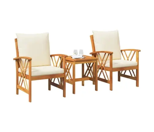 Aia Diivanikomplekt Padjaga 3 Pcs Pruun Tugev Akaatsiapuit