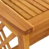 Dārza Sānu Galds Brūns 45X45X50 Cm No Cietas Akācijas Koka Vidaxl