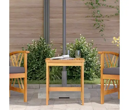 Dārza Sānu Galds Brūns 45X45X50 Cm No Cietas Akācijas Koka Vidaxl