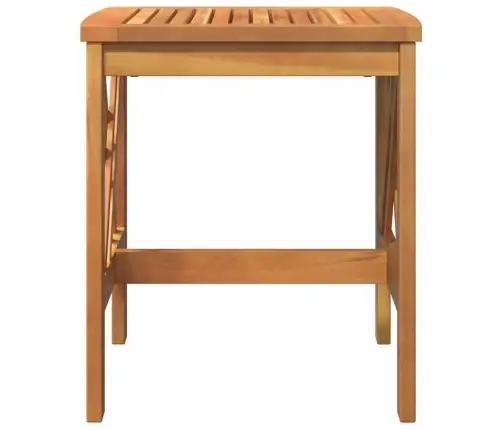 Dārza Sānu Galds Brūns 45X45X50 Cm No Cietas Akācijas Koka Vidaxl