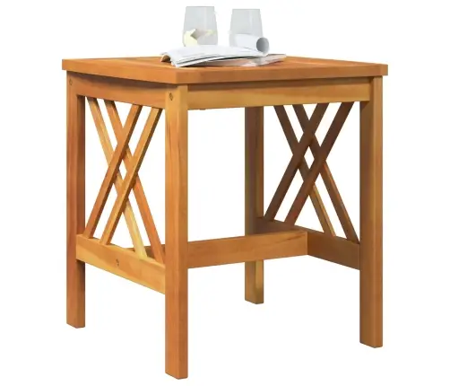 Šoninis Stalas Ruda Akacijos Medienos Masyvas