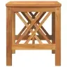 Dārza Sānu Galds Brūns 45X45X50 Cm No Cietas Akācijas Koka Vidaxl