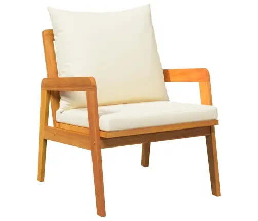 Bistro Komplekts Ar Spilvenu 3 Pcs Brūna 59.5 X 65 X 72 Cm Vidaxl