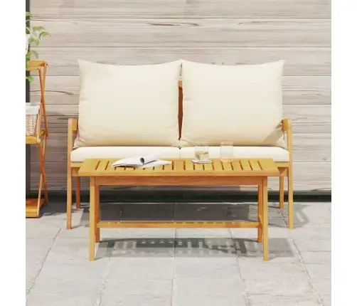 Bistro Komplekts 2 Pcs Eļļa Dabīgā Cietā Akācijas Koks Vidaxl