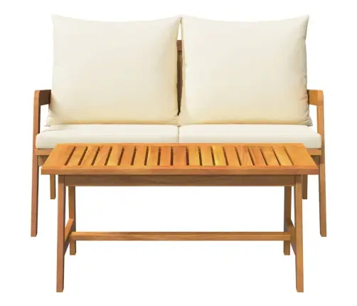 Bistro Komplekts 2 Pcs Eļļa Dabīgā Cietā Akācijas Koks Vidaxl