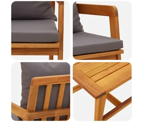 Bistro Komplektas 3 Pcs Ruda 45 X 45 X 38Cm Bistro Komplektas 3 Pcs Ruda 45 X 45 X 38Cm