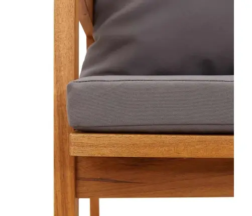 Sodo Suolas Su Pagalve Ruda Akacijos Medienos Masyvas