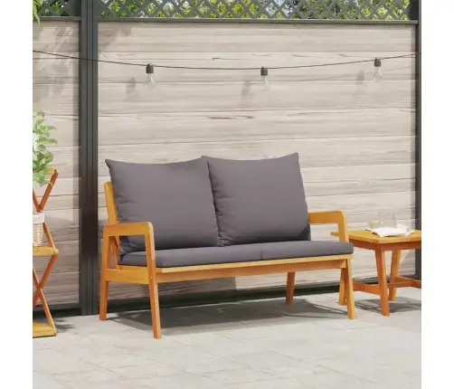 Sodo Suolas Su Pagalve Ruda Akacijos Medienos Masyvas