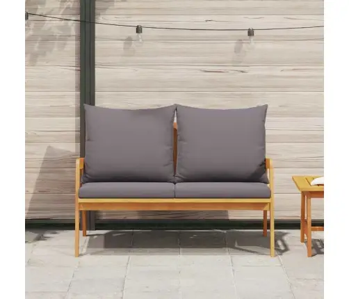 Sodo Suolas Su Pagalve Ruda Akacijos Medienos Masyvas