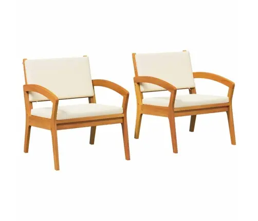 Dārza Krēsli 2 Gab 59,5X70,5X72,5 Cm Cietais Akācijas Koks Vidaxl