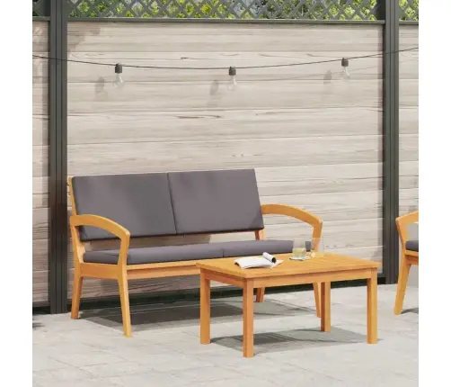 2 Daļu Bistro Komplekts Ar Spilveniem No Masīvkoka Akācijas Vidaxl