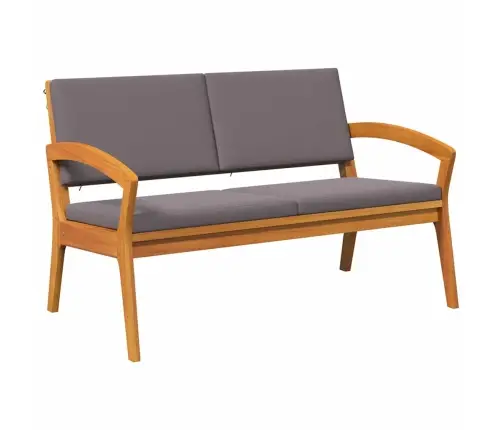 2 Daļu Bistro Komplekts Ar Spilveniem No Masīvkoka Akācijas Vidaxl