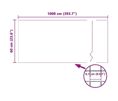 Tinklas Nuo Vabzdžių Balta 60 X 1000 Cm Plienas
