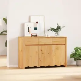 Puse Drammen Ozolkoka 114 X 43 X 75.5 Cm Priedes Masīvkoks Vidaxl