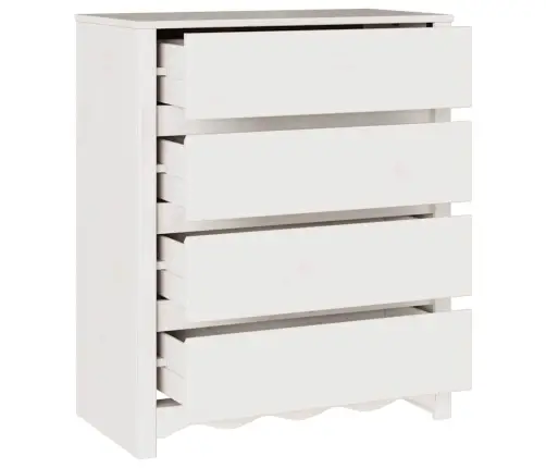 Ištraukalas Spinta Su Stalčių Drammen Balta 76,5 X 40 X 91 Cm