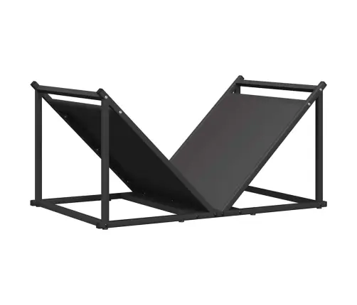 Küttepuude Rest, Must, 70X43X34,5 cm Külmvaltsitud Teras