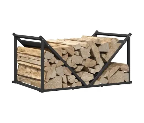 Küttepuude Rest, Must, 70X43X34,5 cm Külmvaltsitud Teras