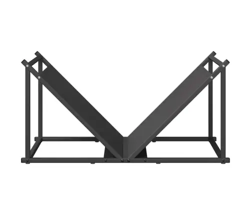 Küttepuude Rest, Must, 70X43X34,5 cm Külmvaltsitud Teras