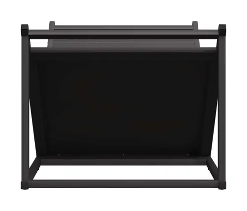 Küttepuude Rest, Must, 70X43X34,5 cm Külmvaltsitud Teras