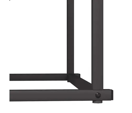 Küttepuude Rest, Must, 70X43X34,5 cm Külmvaltsitud Teras