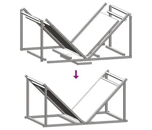 Küttepuude Rest, Must, 70X43X34,5 cm Külmvaltsitud Teras