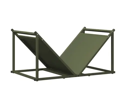 Malkas Plaukts, Olīvu Zaļa 70X43X34,5 Cm Auksti Velmēts Tērauds Vidaxl