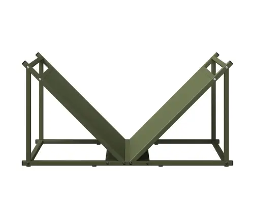 Malkas Plaukts, Olīvu Zaļa 70X43X34,5 Cm Auksti Velmēts Tērauds Vidaxl