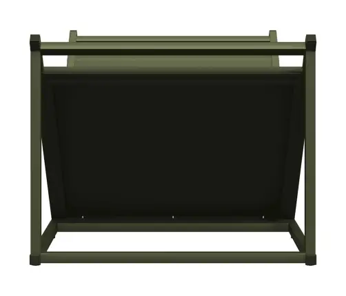 Malkas Plaukts, Olīvu Zaļa 70X43X34,5 Cm Auksti Velmēts Tērauds Vidaxl