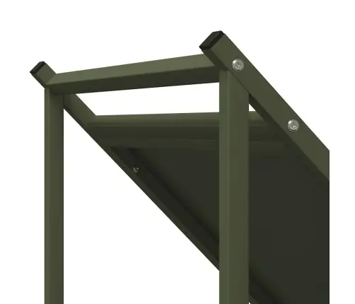 Malkas Plaukts, Olīvu Zaļa 70X43X34,5 Cm Auksti Velmēts Tērauds Vidaxl