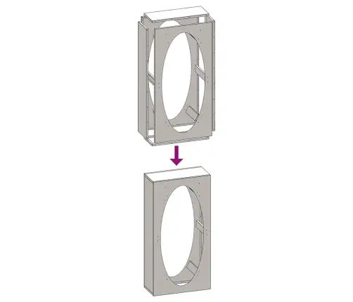 Küttepuude Rest, Must, 50X23X100 cm Külmvaltsitud Teras