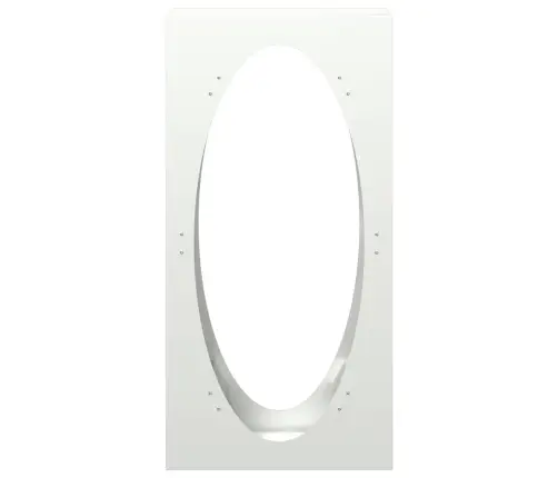 Malkas Plaukts, Balta, 50X23X100 Cm, Auksti Velmēts Tērauds Vidaxl