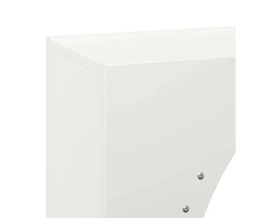 Malkas Plaukts, Balta, 50X23X100 Cm, Auksti Velmēts Tērauds Vidaxl