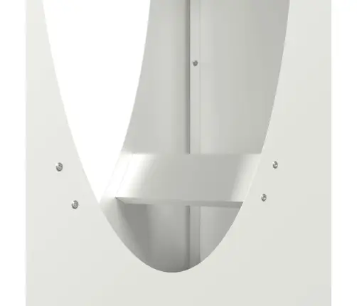 Malkas Plaukts, Balta, 50X23X100 Cm, Auksti Velmēts Tērauds Vidaxl