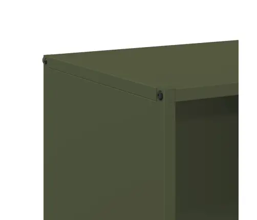 Malkas Plaukts, Olīvu Zaļa 40X30X75 Cm Auksti Velmēts Tērauds Vidaxl