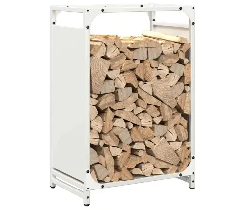 Küttepuude Rest, Valge, 44X28X65 cm Külmvaltsitud Teras