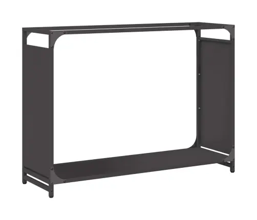 Küttepuude Rest, Must, 90X28X65 cm Külmvaltsitud Teras