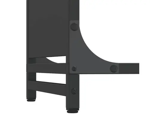 Küttepuude Rest, Must, 90X28X65 cm Külmvaltsitud Teras